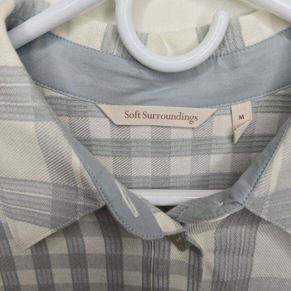 Soft Surroundings Oversized Tunic Shirt Dress Lagenlook Medium - Picture 5 of 5